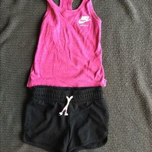 Nike top with shorts